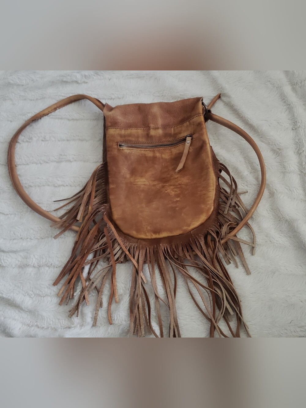 Pol Genuine Leather Fringe Purse